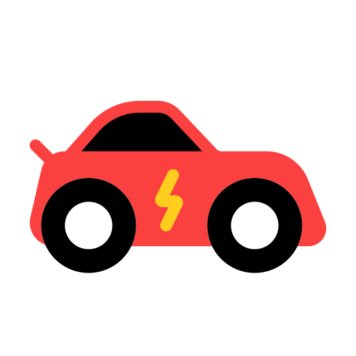 coche eléctrico Generic Flat icono