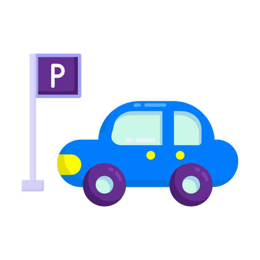 parkowanie samochodu Generic Flat ikona