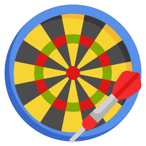 dartbord Generic Flat icoon