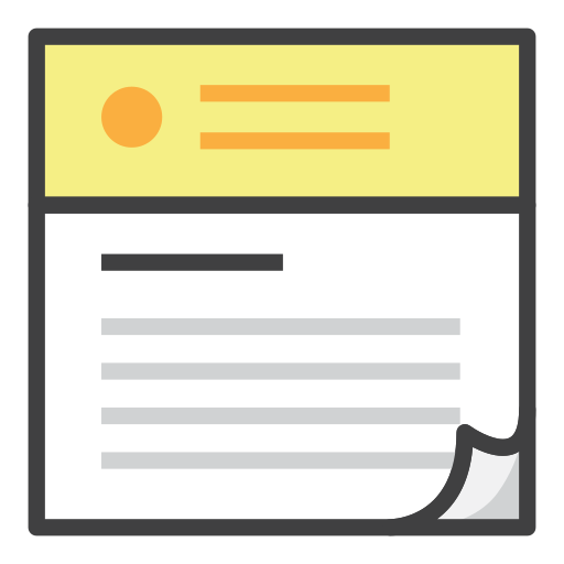 Certificate Generic Outline Color icon