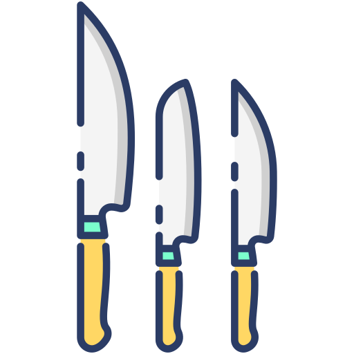 cuchillos Generic Outline Color icono