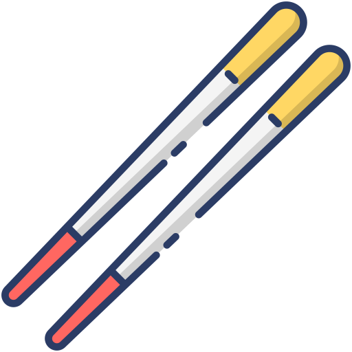 Chopsticks Generic Outline Color icon