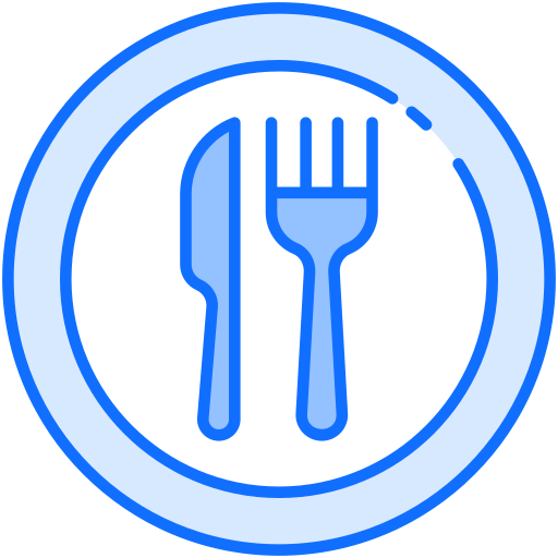 Cutlery Generic Blue icon