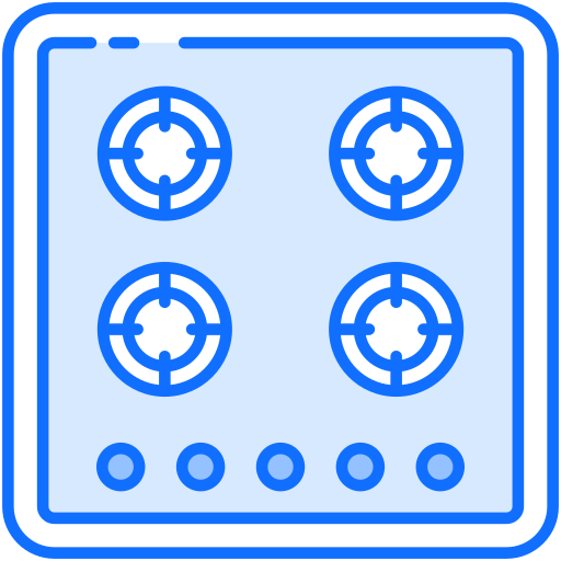 コンロ Generic Blue icon