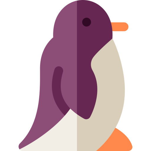 pingüino Basic Rounded Flat icono