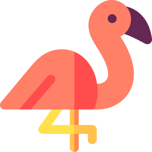 Фламинго Basic Rounded Flat иконка