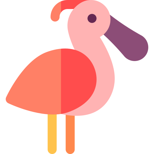 Spoonbill Basic Rounded Flat icon