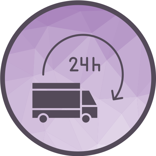 24 hours delivery Generic Circular icon