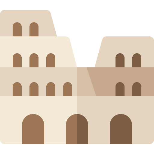 Colosseum Basic Rounded Flat icon
