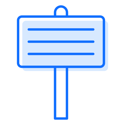 Signboard Generic Blue icon