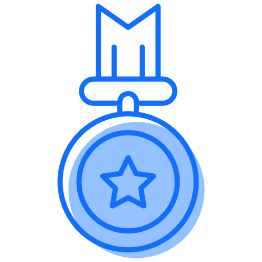 medaille Generic Blue icoon