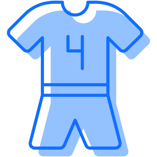 Soccer jersey Generic Blue icon