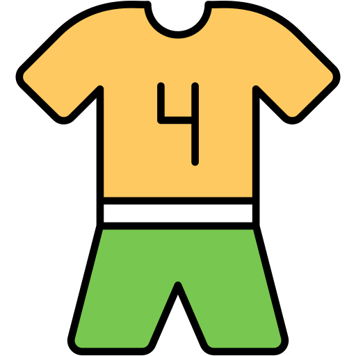 maglietta da calciatore Generic Outline Color icona