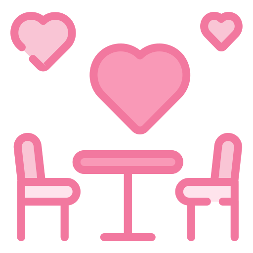 로맨틱 데이트 Generic Outline Color icon