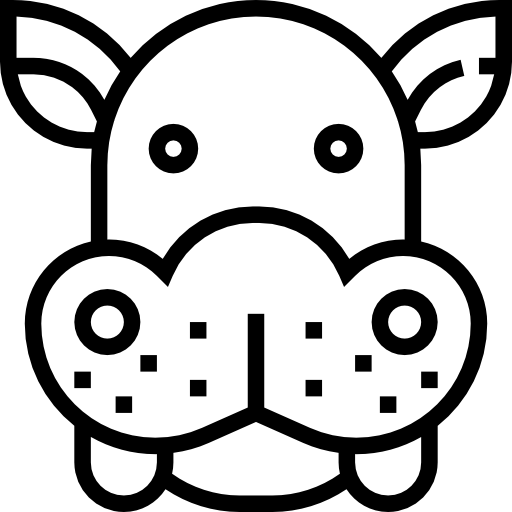 カバ Meticulous Line icon