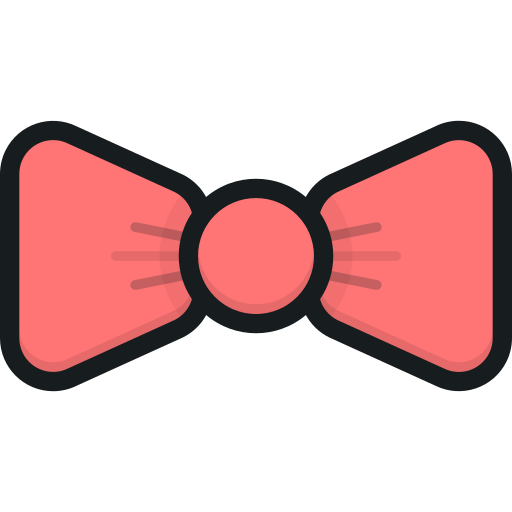 corbata de moño Stockio Lineal Color icono