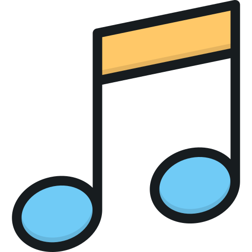 música Stockio Lineal Color icono