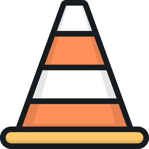 cone de tráfego Stockio Lineal Color Ícone
