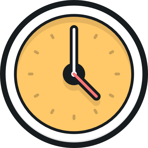 Clock Stockio Lineal Color icon