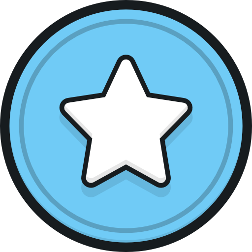 estrella Stockio Lineal Color icono