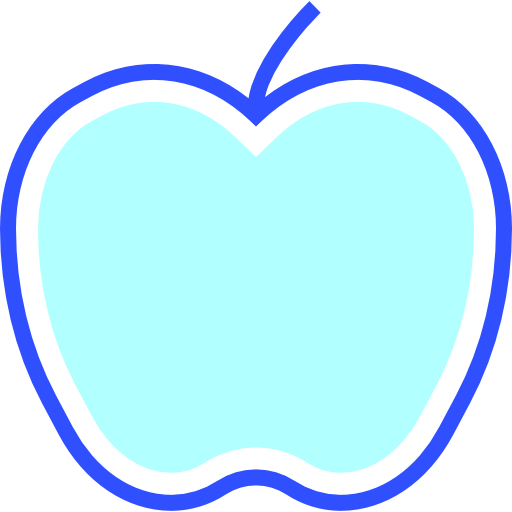 jabłko Inipagistudio Lineal Color ikona