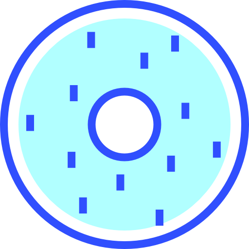 Doughnut Inipagistudio Lineal Color icon