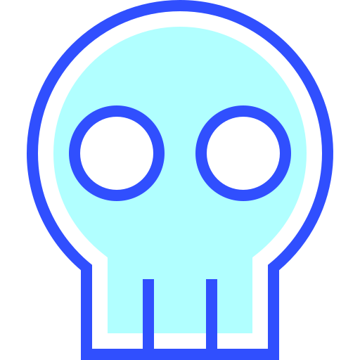 cráneo Inipagistudio Lineal Color icono