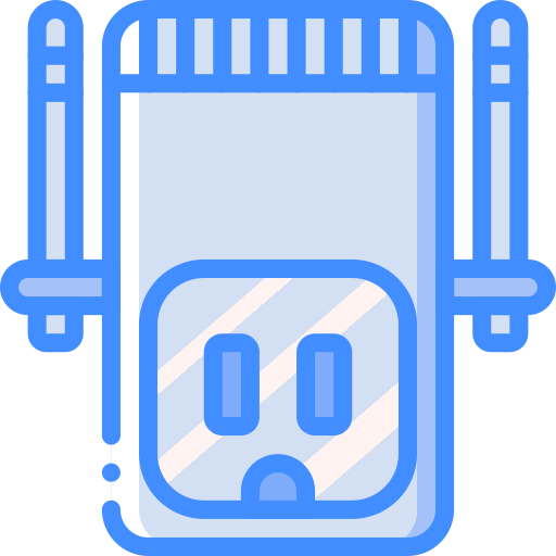 Plug Basic Miscellany Blue icon