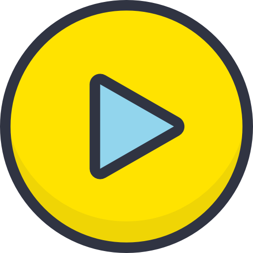 Play button Stockio Lineal Color icon