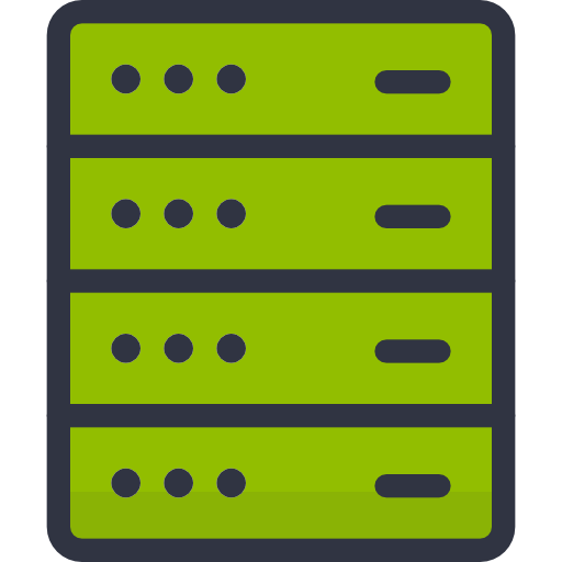 Server Stockio Lineal Color icon