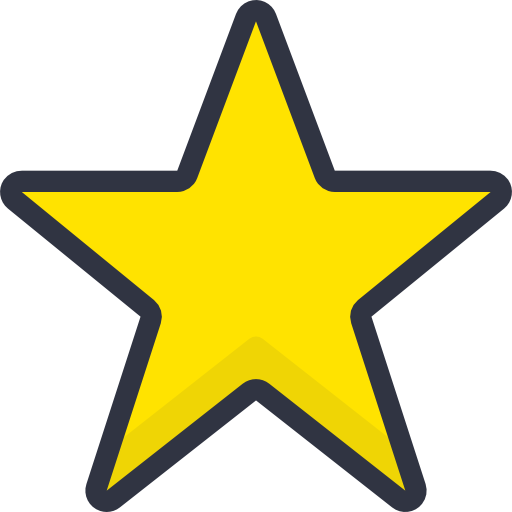 gwiazda Stockio Lineal Color ikona