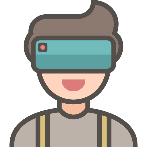 virtual reality-bril Stockio Lineal Color icoon