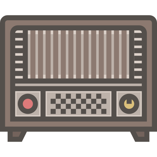 radio Stockio Lineal Color ikona