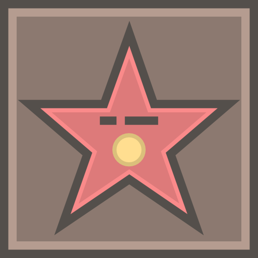 walk of fame Stockio Lineal Color icon