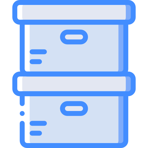 Boxes Basic Miscellany Blue icon