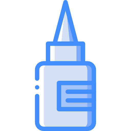 Glue Basic Miscellany Blue icon