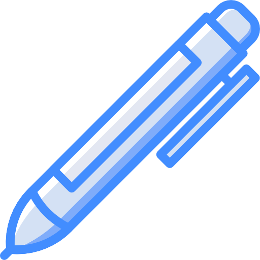 caneta Basic Miscellany Blue Ícone
