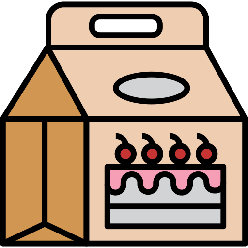 Коробка для торта Generic Outline Color иконка