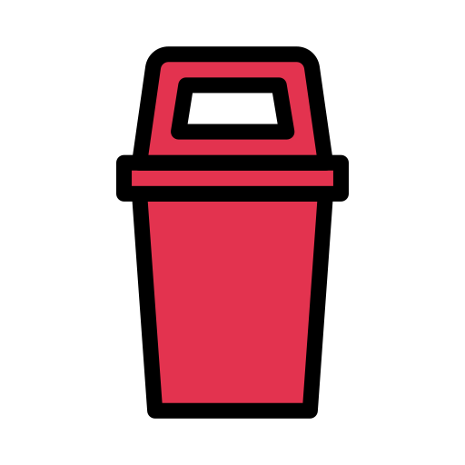 ゴミ箱 Vector Stall Lineal Color icon