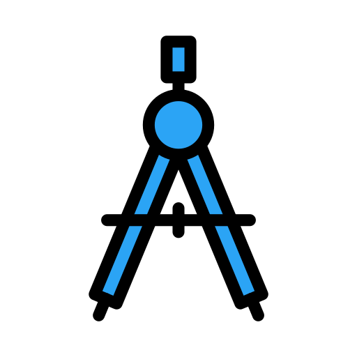 brújula Vector Stall Lineal Color icono