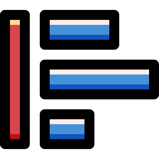 uitlijning Generic Outline Color icoon