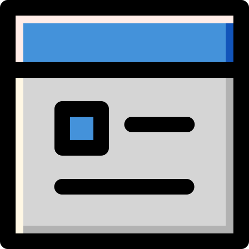 browser fenster Generic Outline Color icon