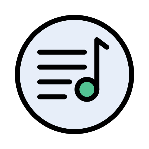 Playlist Vector Stall Lineal Color icon