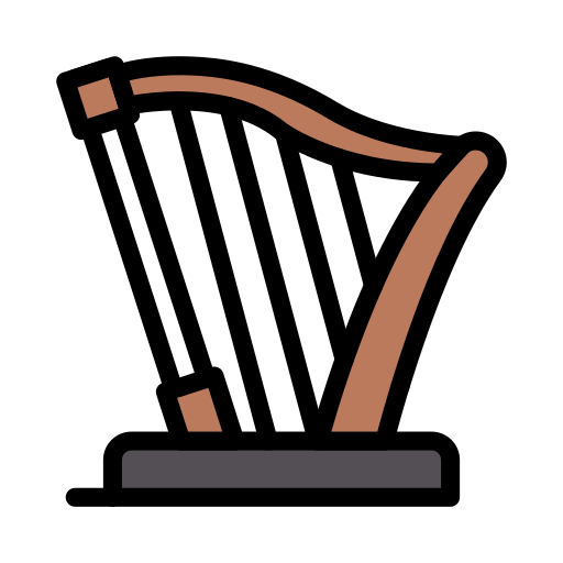 ハープ Vector Stall Lineal Color icon