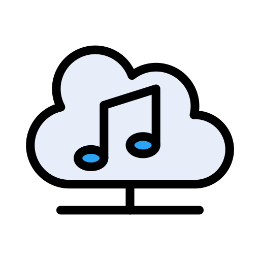 Cloud Vector Stall Lineal Color icon