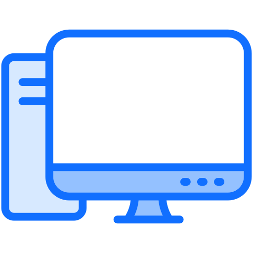 computer desktop Generic Blue icona