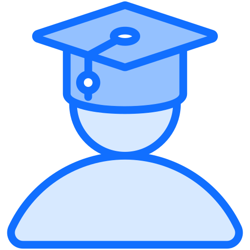 estudiante Generic Blue icono