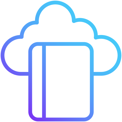 cloud-bibliotheek Generic Gradient icoon