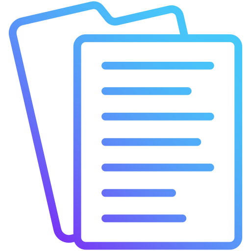 Document Generic Gradient icon