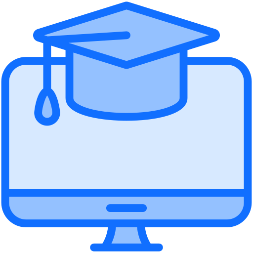 graduação online Generic Blue Ícone